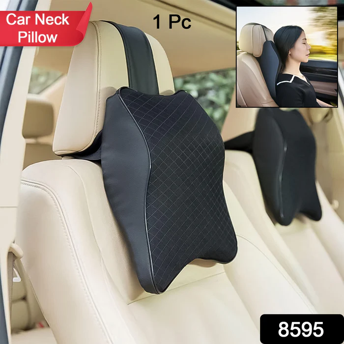 Car Headrest Pillow in Memory Foam for Orthopedic Neck Pain During Travel in Car