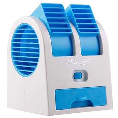 Portable Mini AC USB Battery Operated Air Conditione Cooler (Multicolor)