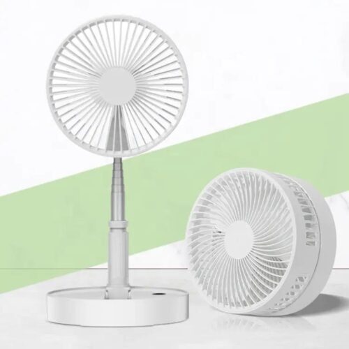 Telescopic Desktop Fan Rechargeable & 360 Degree adjustable High Speed