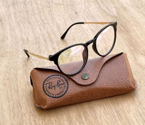 Timeless Vintage Retro Round Prescription Sunglasses - Unisex, Black & Brown Frames